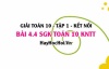 Bài 4.4 SGK Toán 10 tập 1 Kết nối tri thức